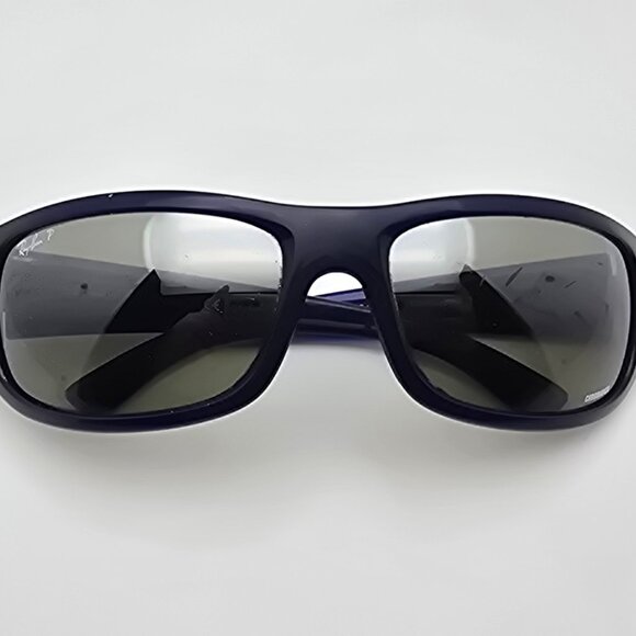 Ray-Ban RB4283-CH 629/5J Blue Frame Polarized Grey Chromance Lens Sunglasses - Picture 11 of 16